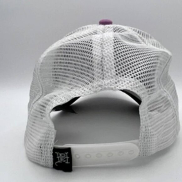 Ed Hardy Rhinestones Roses Skull Hat Snapback Purple Adjustable One Size Adult - Picture 5 of 5